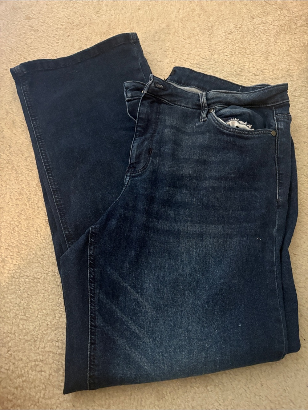 Vera Wang Dark Blue Boot Cut Jeans